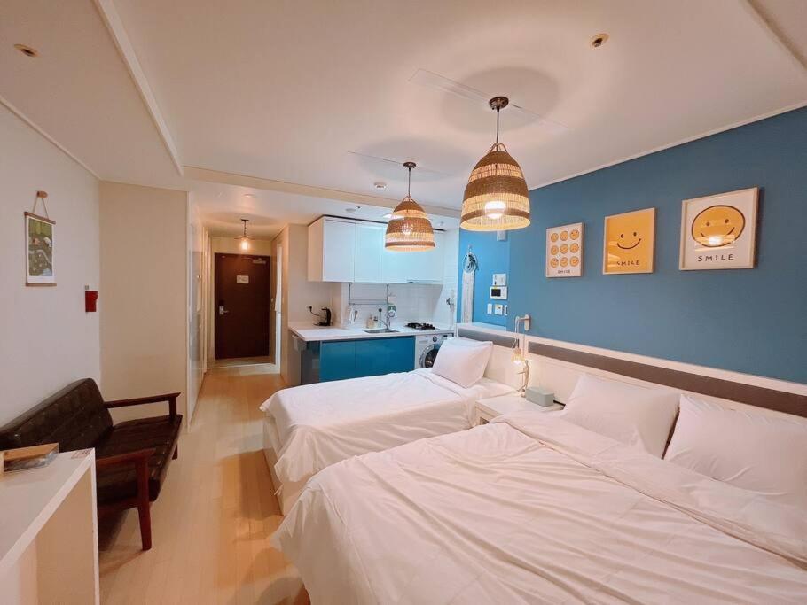 Haeundae Beach Stay #2Min Walk #2Beds Пусан Екстер'єр фото